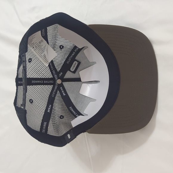 NWOT PrAna Journeyman Flat Brim Eagle Eye Trucker Hat, Color Slate/Green O/S - Picture 7 of 10
